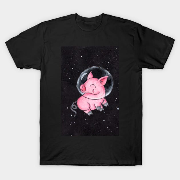 Orbital Piggy T-Shirt by KristenOKeefeArt